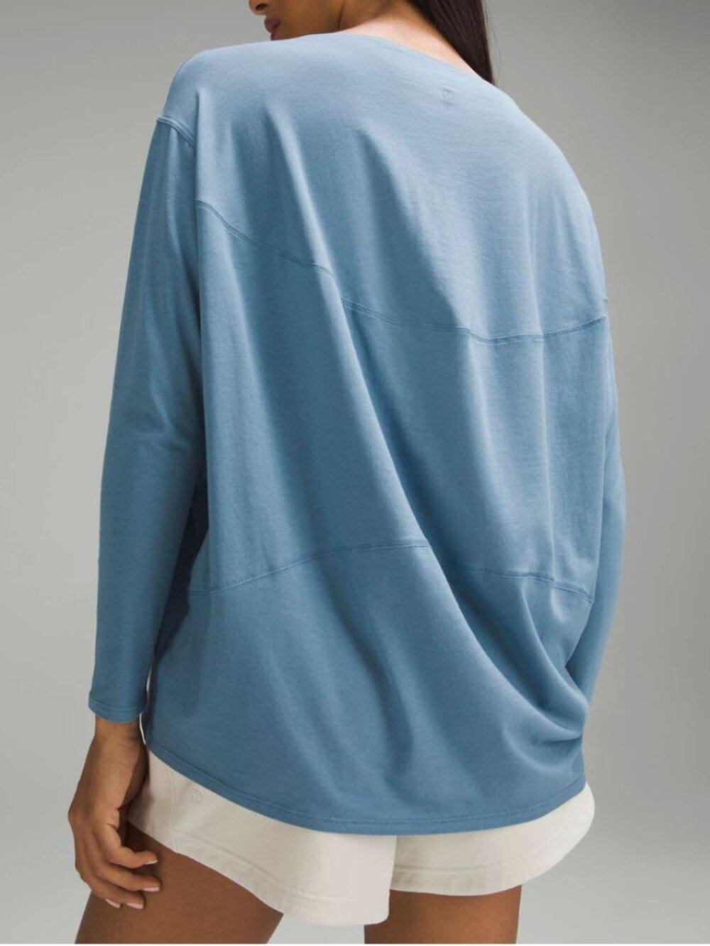 Back In Action Organic Cotton Long-Sleeve Shirt Steel Blue